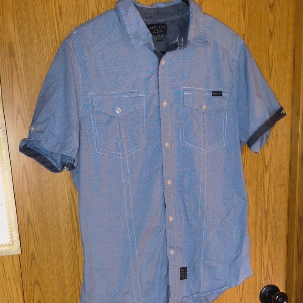Marc Ecko Light Blue Button Down Shirt - image 1